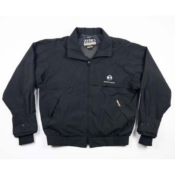 Zero Restriction Gore-Tex Jacket Men's Small Tour-Lite Golf Black Pebble Beach - Picture 1 of 15